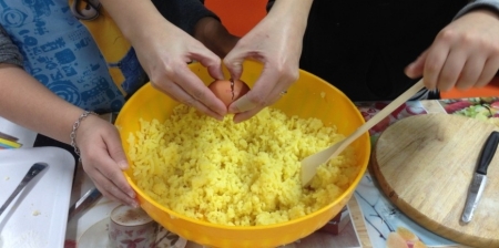 I ragazzi di Santa Giuliana in cucina e in fattoria con chef e agricoltori di Coldiretti Verona